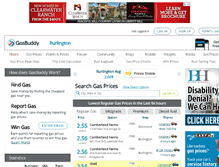 Tablet Screenshot of burlingtongasprices.com